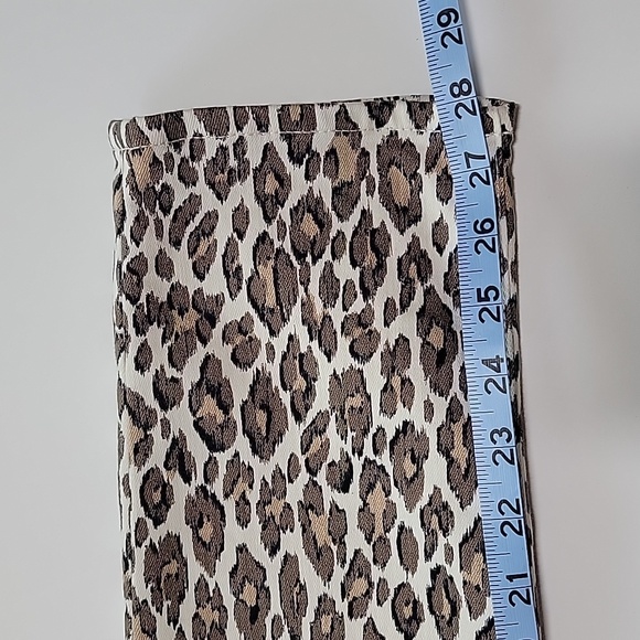 Chicos Pants So Slimming Girlfriend Slim Ankle Animal Cheetah Leopard Print 4R - Picture 11 of 12